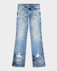 Men's Bootcut Fringe Jeans