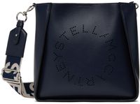 Stella McCartney Sac à bandoulière bleu marine à logos