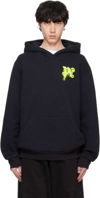 Palm Angels Black Thinking Pencil Hoodie