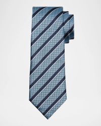 Men's Stripe Jacquard Silk Tie