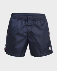 Men's Classic Side-Stripe Swim Shorts