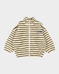 x RHW Kid's Stripe Fleece Jacket, Size 12M-6