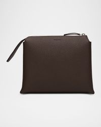 Nu Mini Twin Crossbody Bag in Grain Leather