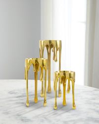 Castellana Aluminum Candle Holders, Set of 3