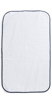 Weezie Signature Bath Mat Navy on White One Size