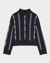Tori Ribbed Wool-Blend Sweater