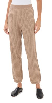 SIMKHAI Cable Joggers Heather Teak XL