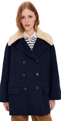 Sea Astra Double Faced Peacoat Navy XL