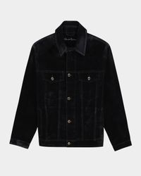 Men's Celestial Button-Front Trucker Jacket