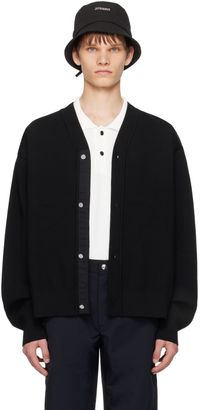 JACQUEMUS Cardigan noir à boutons - Les classiques
