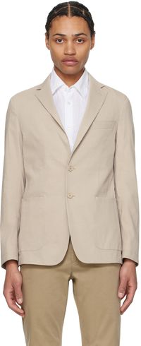 BOSS Beige Slim-Fit Blazer