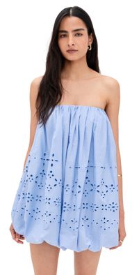 Hemant and Nandita Tube Balloon Mini Dress Powder Blue L