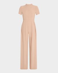 Mayra Pleated Open-Back Jumpsuit