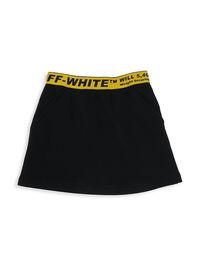 Little Girl's & Girl's Off Industrial Sweat Skirt - Black Yellow - Size 8