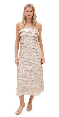Ulla Johnson Samara Midi Layered Dress Opal 8