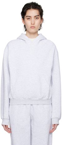 SKIMS Pull à capuche gris - Cotton Fleece