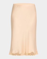 Irene Silk Slip Skirt