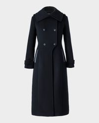 Elodie Double-Breasted Sparkly Long Coat