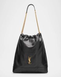 Jamie Large Pochon YSL Shoulder Bag in Quilted Lambskin Leather