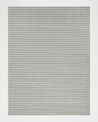 Amani Hand-Loomed Silver Rug, 6' x 9'