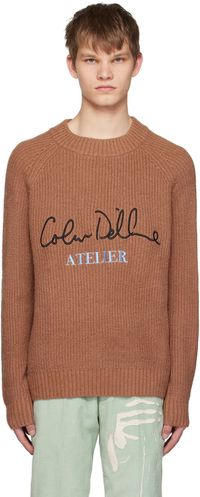 KidSuper Brown Colm Dillane Signature Sweater