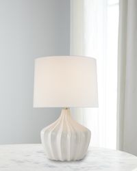 Sur Large Washed Ivory Table Lamp by Champilamaud - 30"