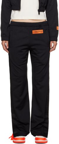 Heron Preston Pantalon de détente noir à écusson