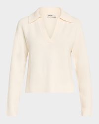 Lopez Wool-Cashmere Polo Sweater