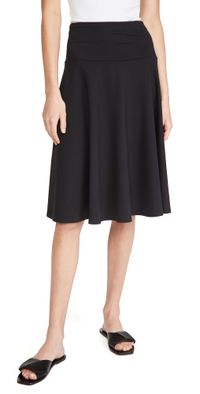 Susana Monaco High Waisted Tea Skirt Black S