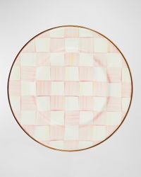 Rosy Check Enamel Salad/Dessert Plate