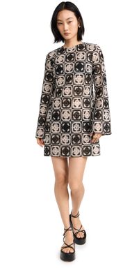 La DoubleJ Mini Supremes Swing Dress Mini Tiles Macrame XS