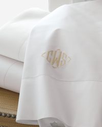 Positano Hemstitch Fitted Sheet, FULL