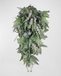 36" Eucalyptus Deluxe Teardrop Door Spray