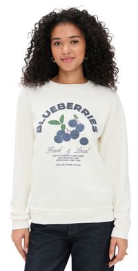 Original Retro Brand Blueberries Sweatshirt Antique White L