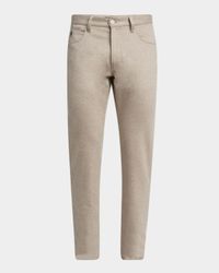 Men's Cashmere Flannel Slim Five-Pocket Pants