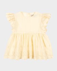 Girl's Posey Embroidered Ruffle Top, Size 18M-10