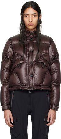 Moncler Grenoble Blouson Julier brun rembourré en duvet - Day-Namic