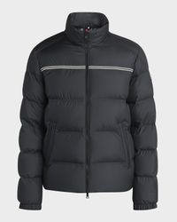 Men's Bouvaque Tricolor-Trim Down Jacket