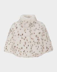 Fur-Free Cropped Faux Fox Coat