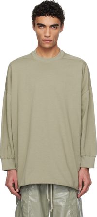 Rick Owens Green Hollywood Tommy LS Sweatshirt
