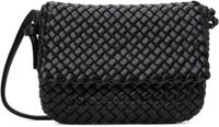 Bottega Veneta Black Cobble Messenger Bag