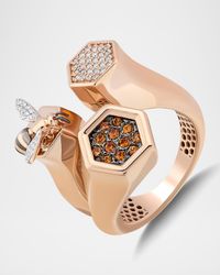 Bee 3-Station Ring, Size 7