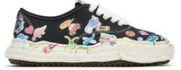 Maison MIHARA YASUHIRO Black 'Baker' OG Sole Sticker Canvas Sneakers