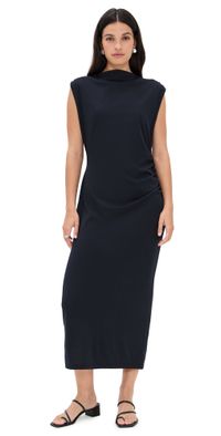 Vince Cowl Neck Muscle Tee Dress Coastal XL