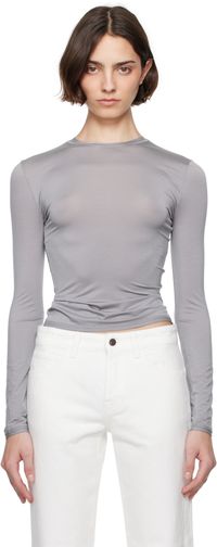 CDLP Gray Lightweight Long Sleeve T-shirt