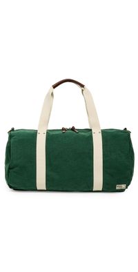 RLX Ralph Lauren Canvas Duffle Bag Green/Cream One Size