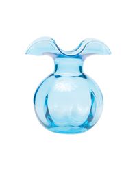 Hibiscus Glass Bud Vase, Aqua