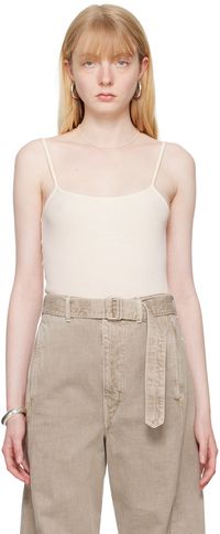 AURALEE Off-White Scoop Neck Camisole