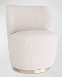 Poppy Velvet Swivel Chair