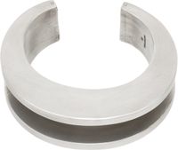 Parts of Four Silver Crescent Channel Bracelet